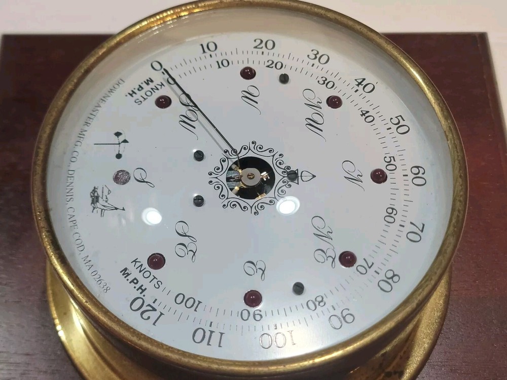 Vintagr Downeaster Medallion Wind Speed & Direction Gust Register Untested