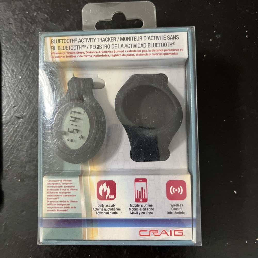 Craig Bluetooth Wireless Activity Tracker Track Step Distance Pedometer.  D