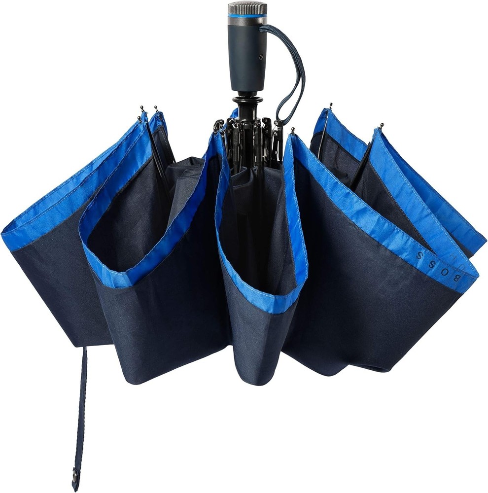 Hugo Boss Umbrella „Gear Blue | Automatic Opening and Folding Function | Men...