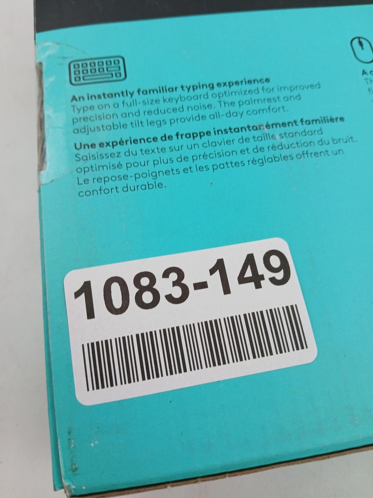 Logitech MK540 Advanced Wireless Keyboard Mouse Combo Black USB New Open Box