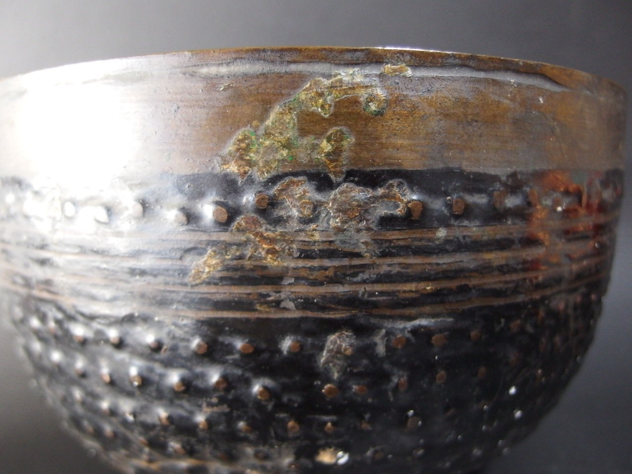 or25132 ANTIQUE JAPANESE BUDDHIST SINGING BOWL 20.3cm / 8inch Width ARARE Type