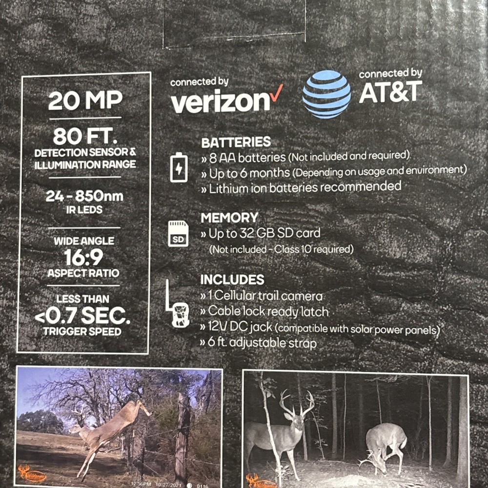 Wildgame Innovations Encounter Cellular Game Camera Automatically Sends