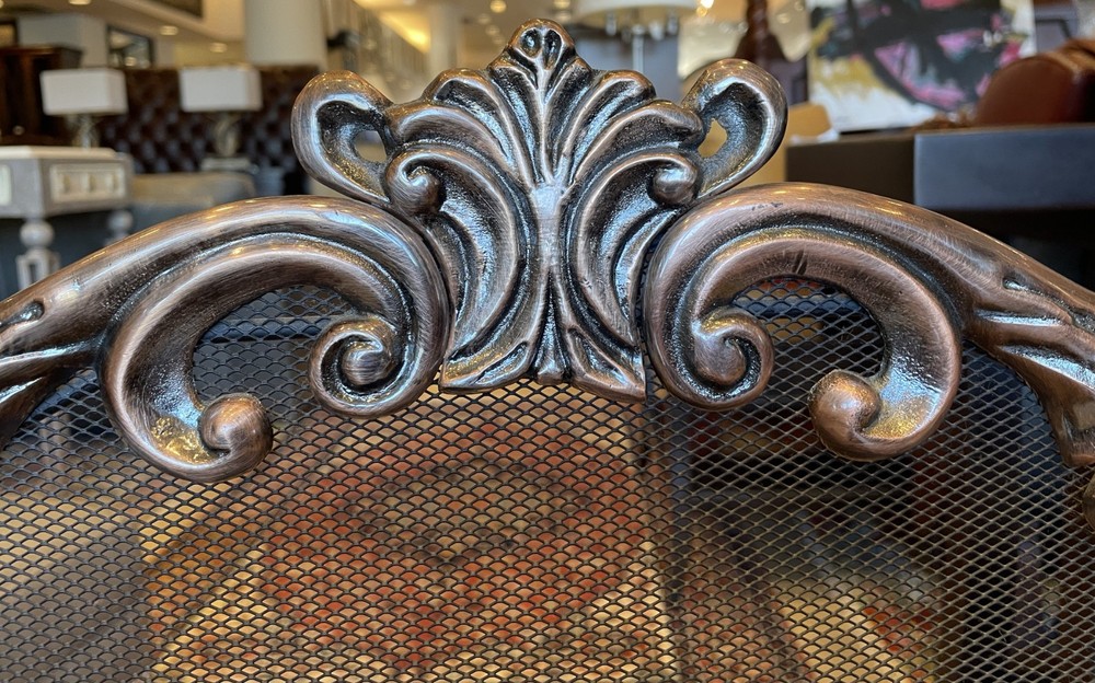 Faux Copper Fireplace Screen