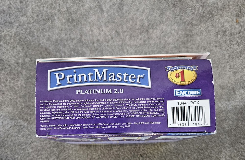 Print Master Platinum 2.0, PC And Mac Compatible, Broderbund