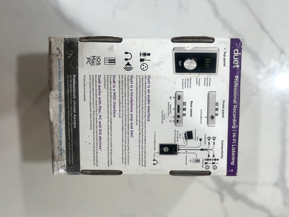 Apogee Duet 2 USB Interface - COMPLETE Bundle Box + 2 Breakout Cables - Unused