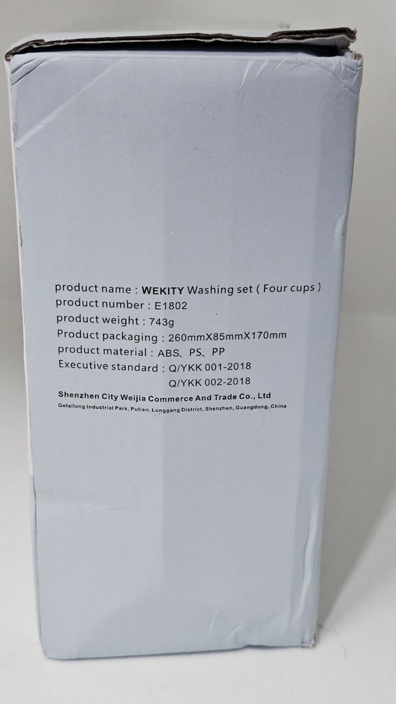 Wekity Toothbrush Holder Dispenser Wall Mounted Multi Functional 5-Slots 4-Cups