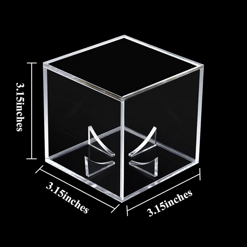 2 Pack Baseball Display Case UV Protected Acrylic TWO PACK, Clear-2