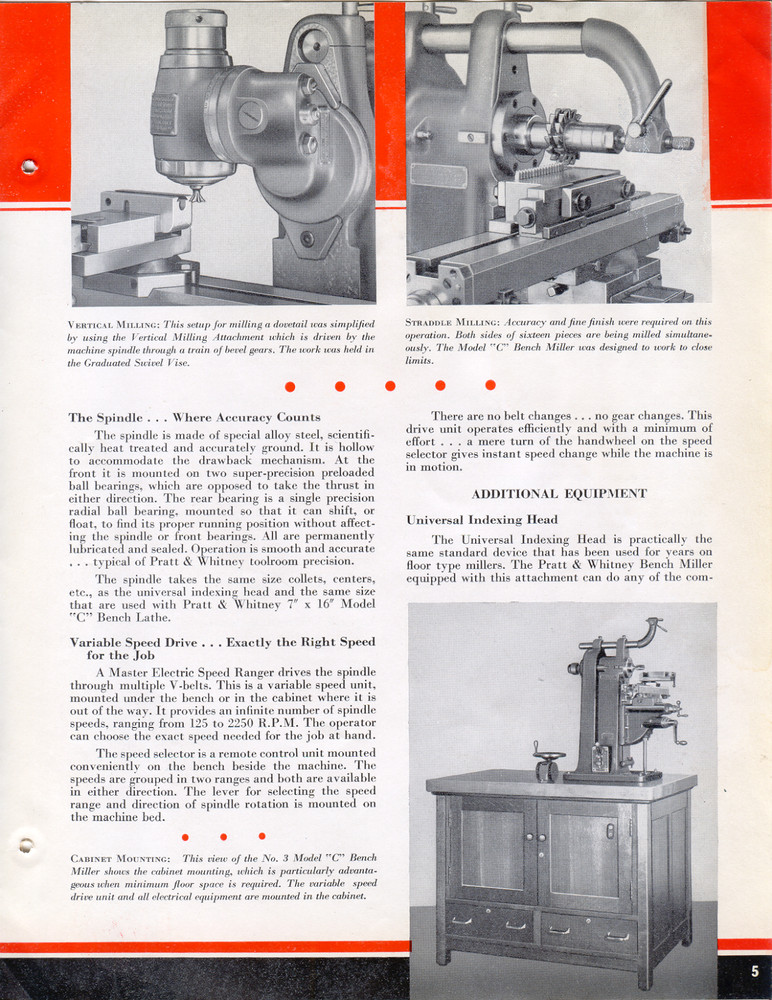 Pratt & Whitney 4PN Milling Machine Arbor 7/8"