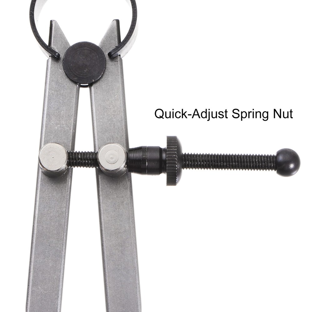 Spring Joint Caliper 4" Adjustable Spring Divider Caliper with Pencil Holder