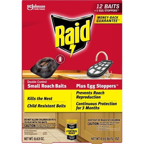 Raid Double Control Small Roach Baits Plus Egg Stoppers