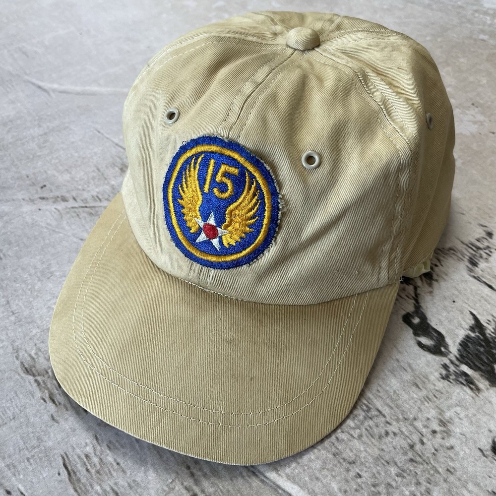 Vintage WW2 15th Division Army Air Force Hat with Patch