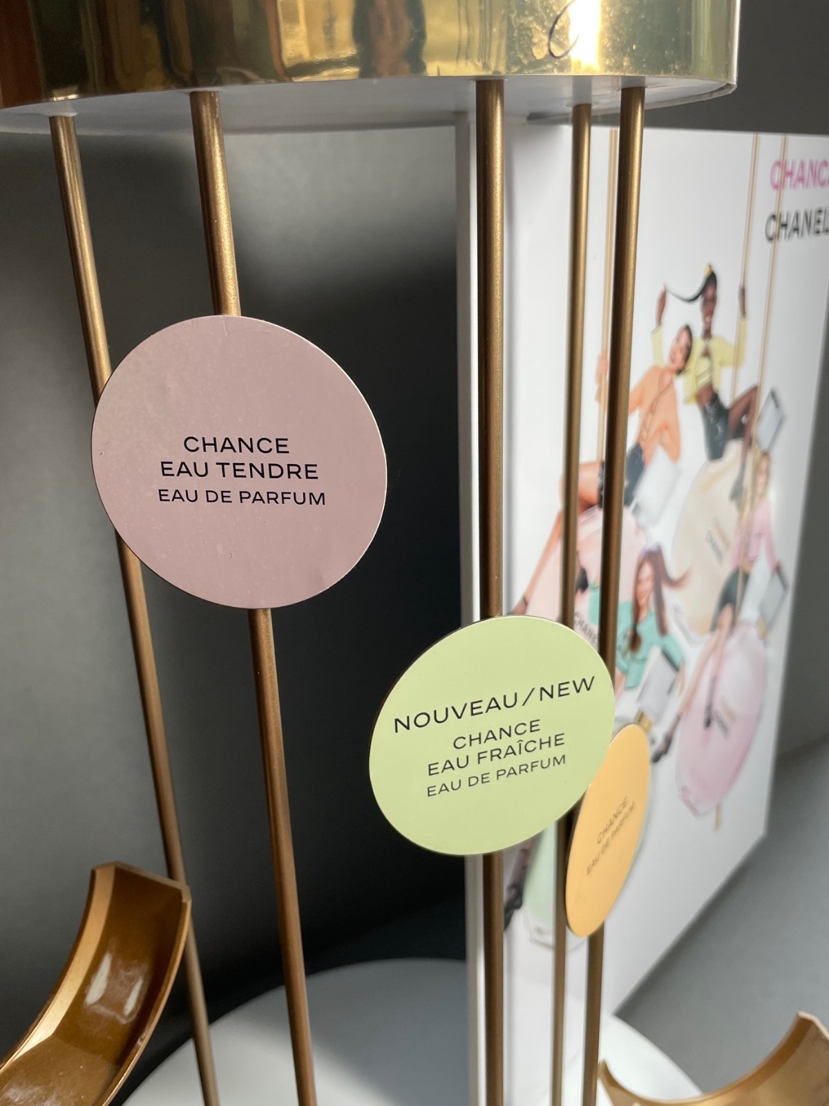 CHANCE CHANEL Eau Tendre Fraiche De Parfum Vive STORE DISPLAY 19" x 17.5" x 11"