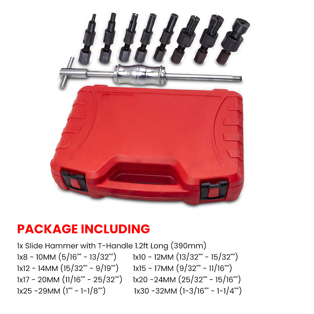 Internal Bearing Puller Extractor Slide Hammer Collets Tools Kit 17-20mm 25-29mm