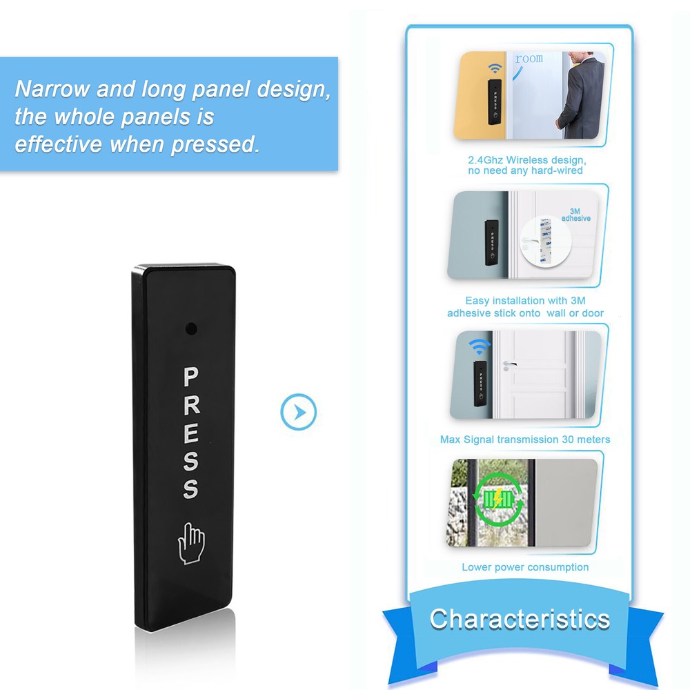 WIFI SMART WIRELESS AUTOMATIC DOOR SYSTEM WITH PUSH SWITCHES