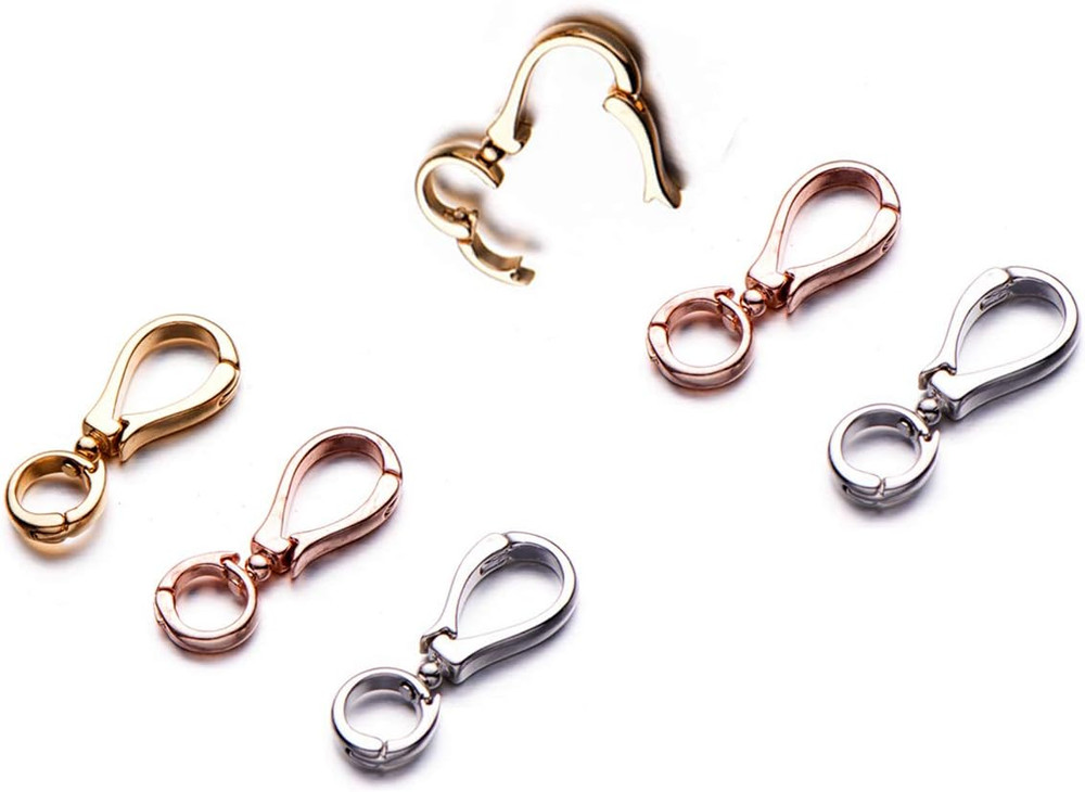 Double Opening Interchangeable Pearl Enhancer Connector Shortener Pendant Bail C