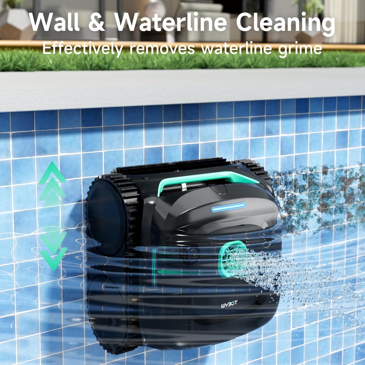 WYBOT C2 Cordless Robotic Pool Cleaner, up to 2152 Sq.ft 7 Cleaning Modes