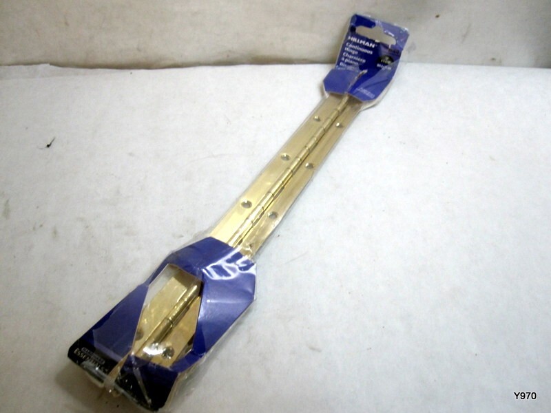 Hardware Essentials Continuous Hinge Brass (12" x 1-1/16")