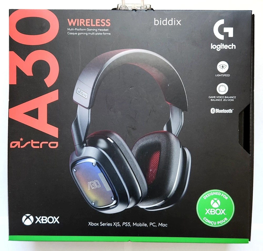 NEW Logitech G Astro A30 Lightspeed Bluetooth Wireless Gaming Headset for Xbox