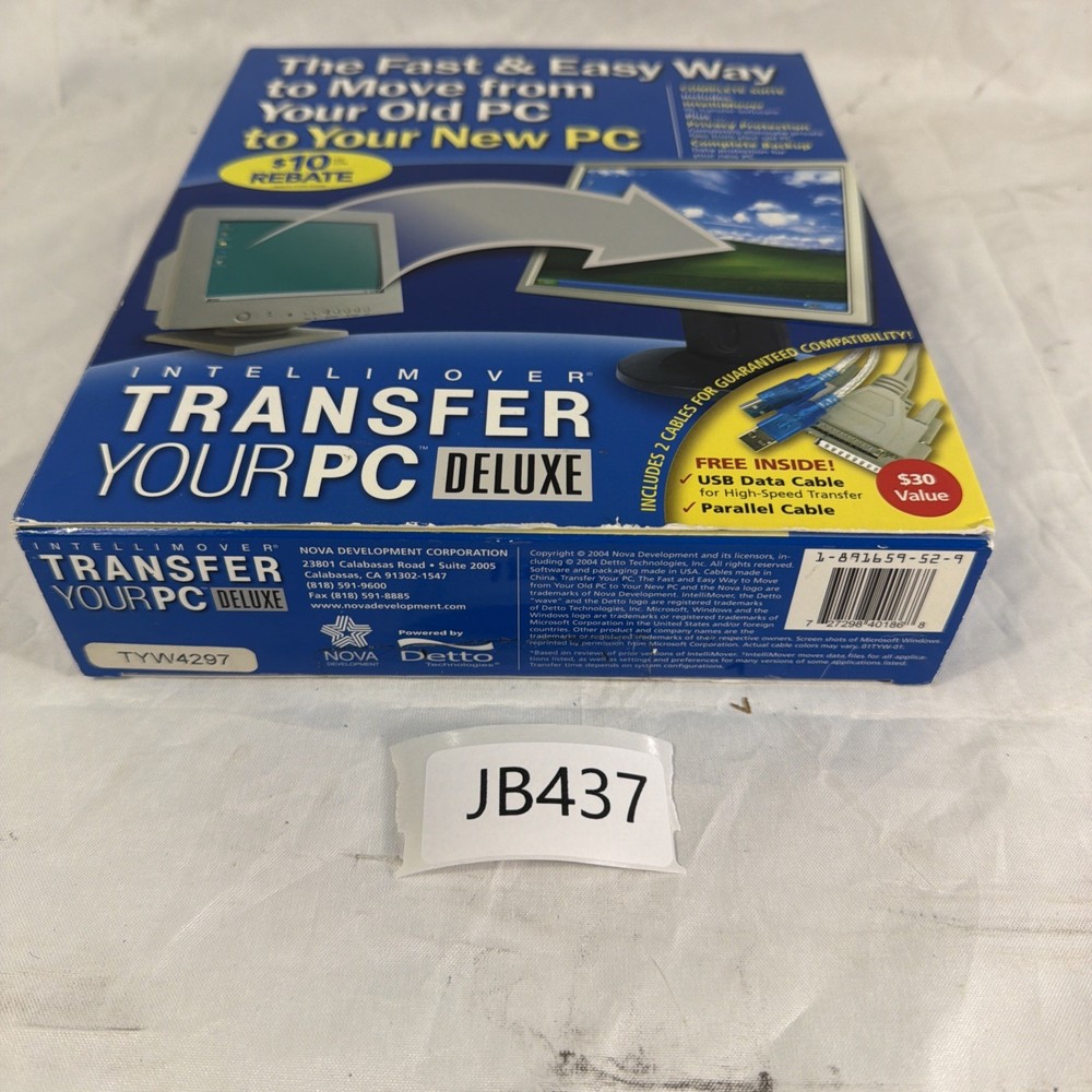 Nova Development IntelliMover® Transfer Your PC® Deluxe - JB437