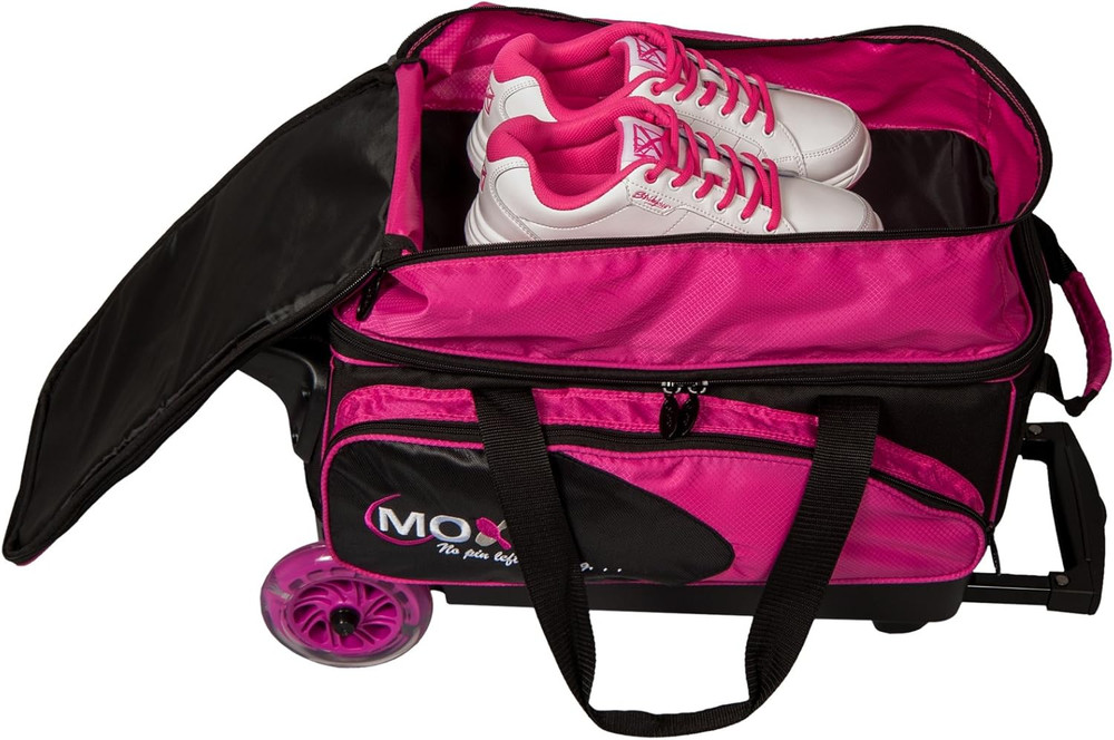 Moxy Blade Premium Double Roller Bowling Bag- Pink/Black