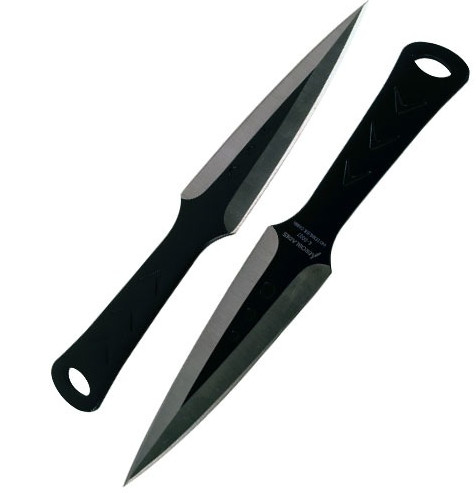 2 Piece Throwing Knife Black