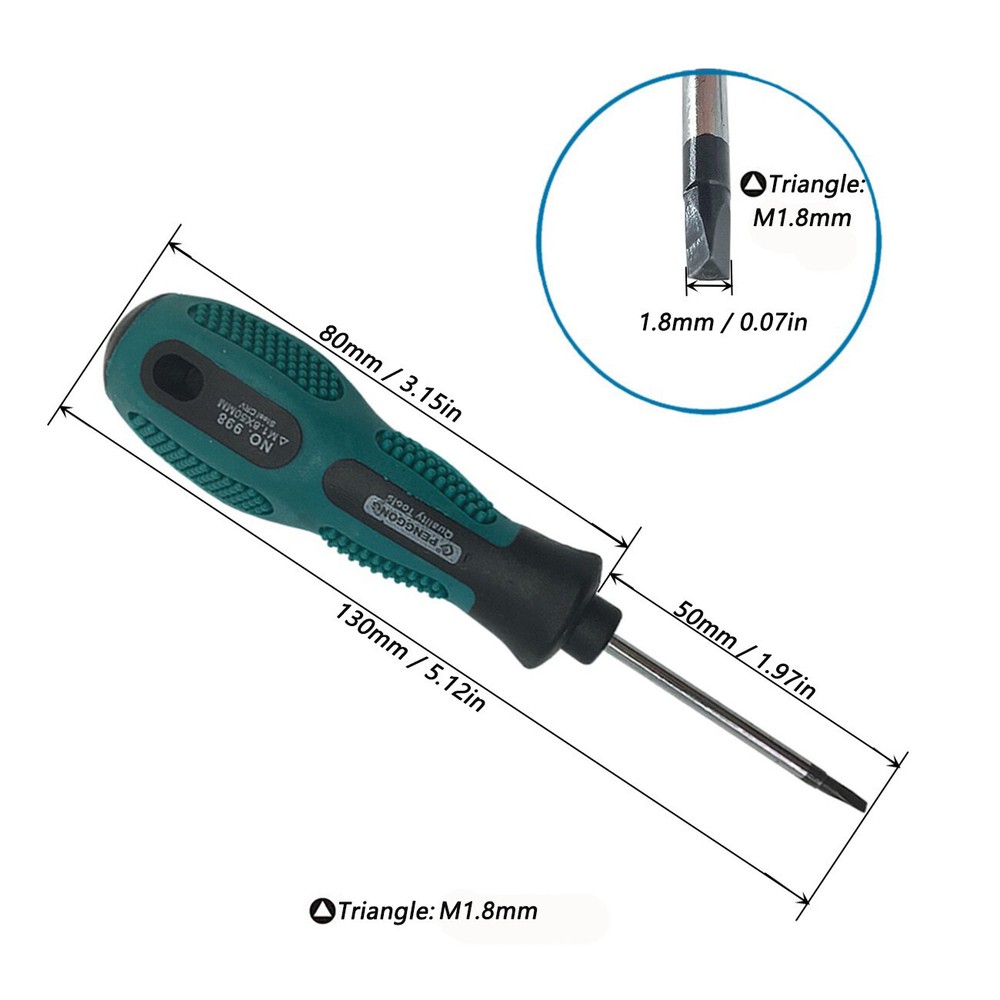 4p Triangle Screwdriver Set Hand Tool Multi-Purpose Magnetic Tool Kit 1.8-3.0mm