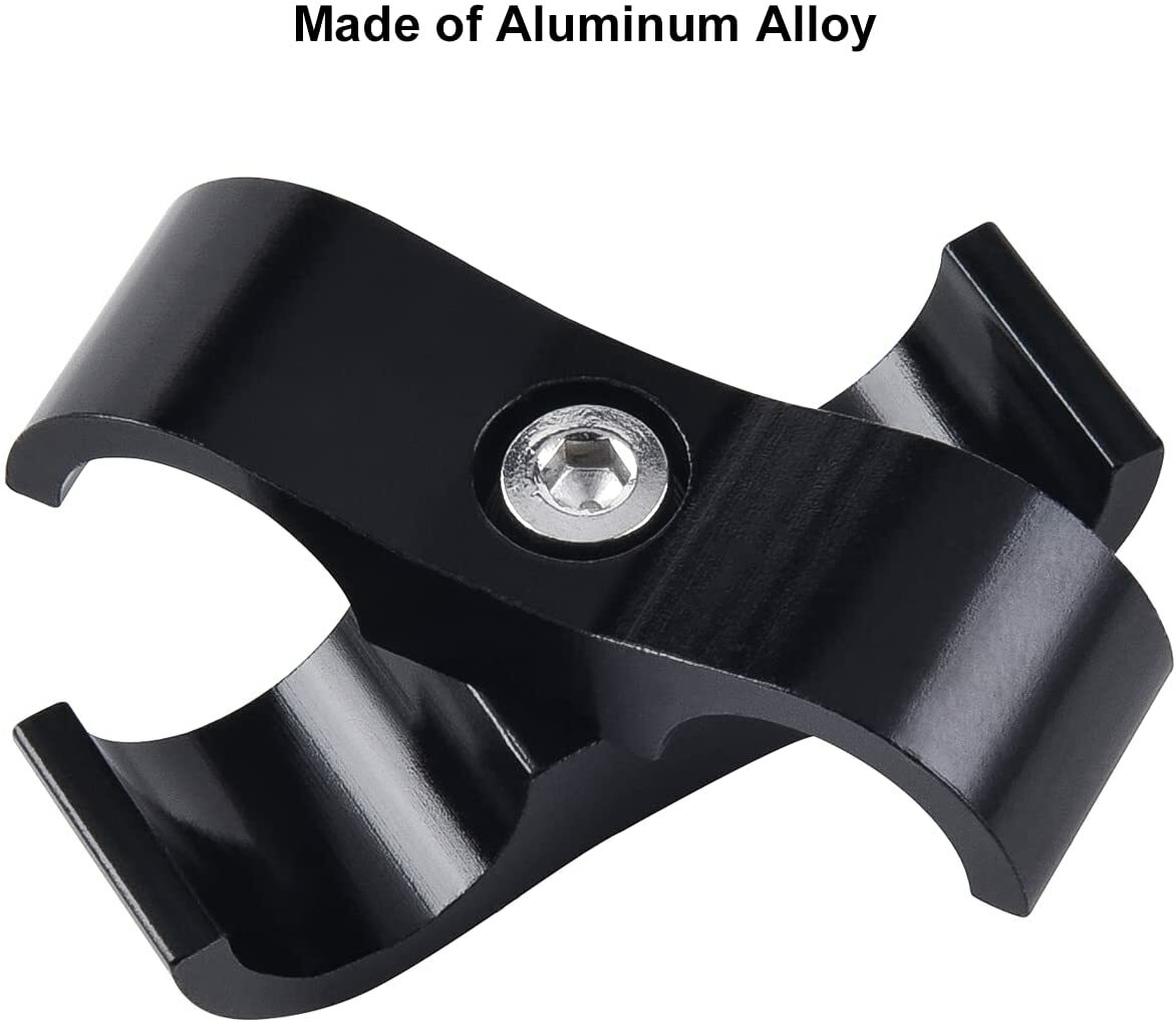 4Pcs Hose Separator Clamp Fitting Connector 6AN 8AN 10AN 12AN Oil Fuel Hose Line