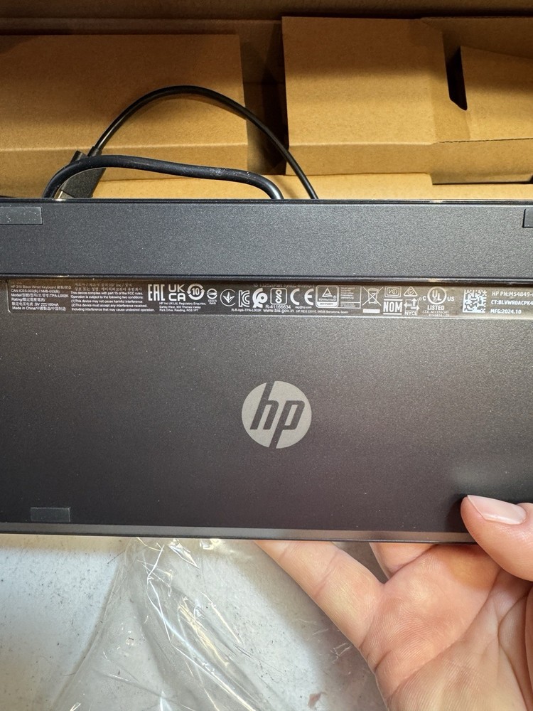 HP 310 Black Wired KB MS Combo US Keyboard Only USB-C.