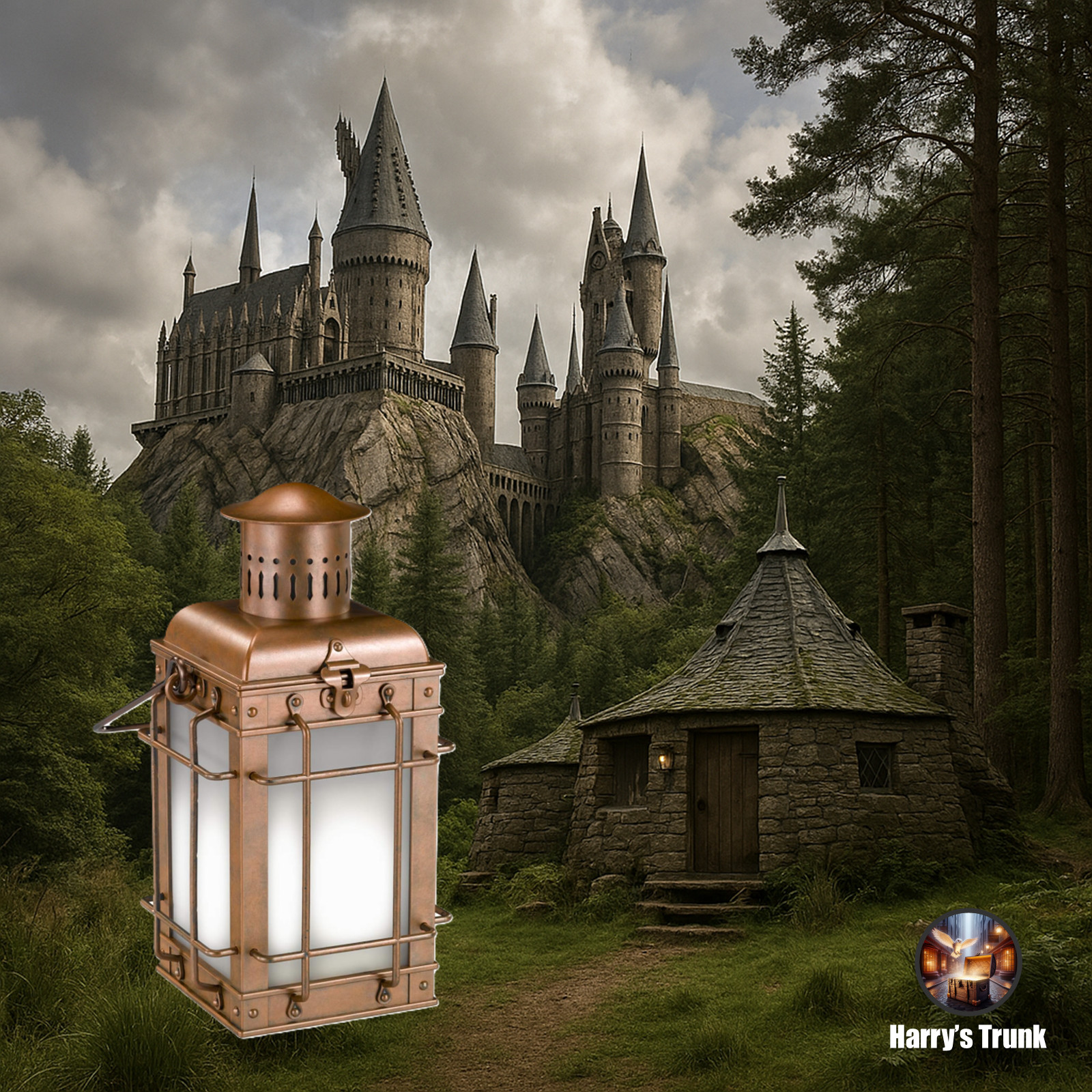 Retired Harry Potter Noble Collection Hagrid's Lantern 13” Tall Prop Replica-New