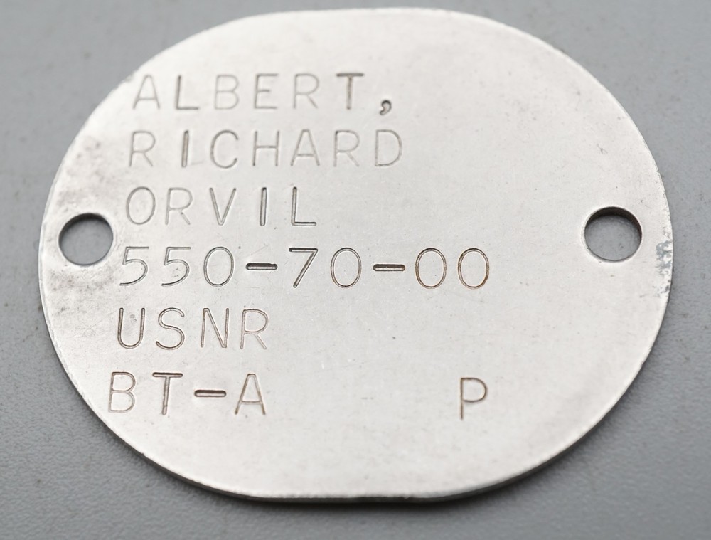 WWII Navy Naval Dog Tag