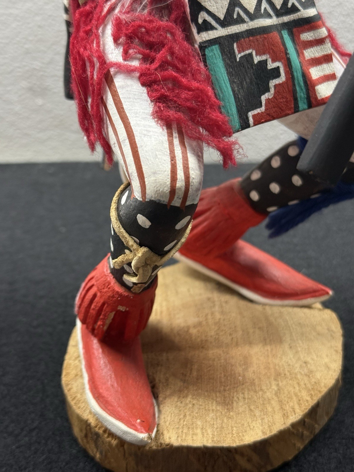 Vintage Kachina Doll Wolf Shaman 14 Inch Signed Al. Silas Jr.