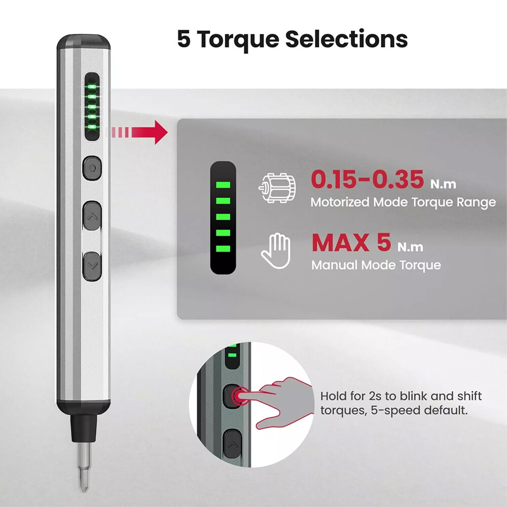 Cordless Screwdriver 68-in-1 Set Mini Electric Screwdriver for Precision Work