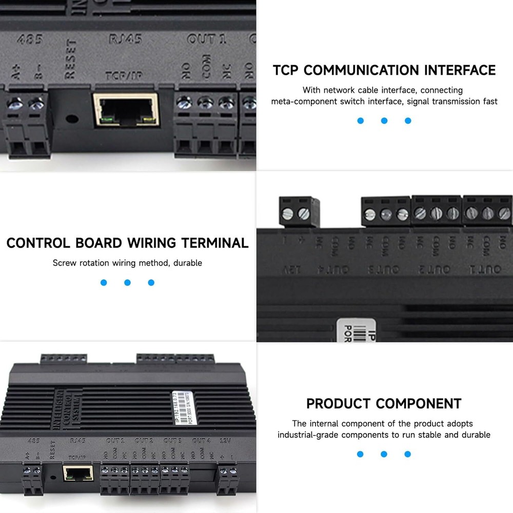 TCP/IP Network Access Control System Module 2 Door Access Controller Panel