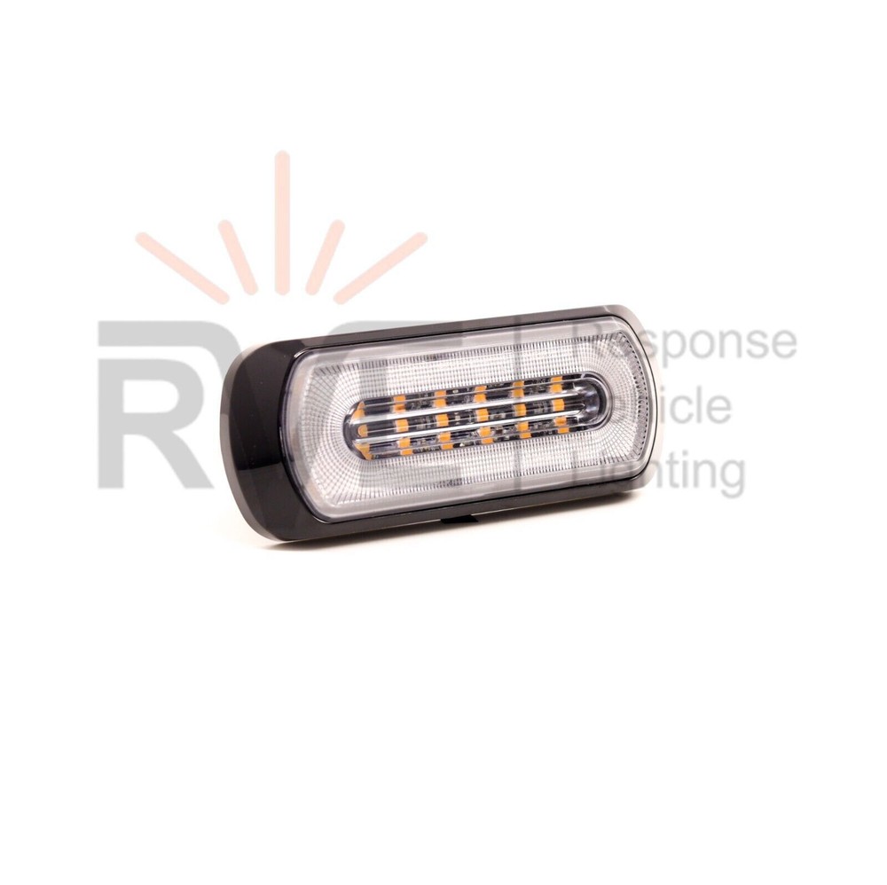 Halo Ring, Dual Function, Amber LED Strobe & White Marker Light R65 Flashing