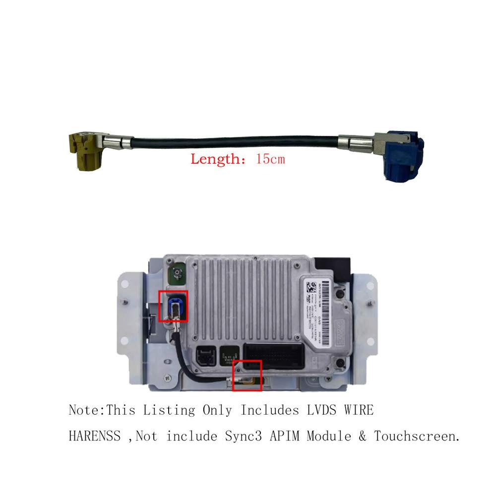 Cable&Bracket For Sync 3 Sync 4 Ford 8.46" Screen Display Touch Radio Navigation