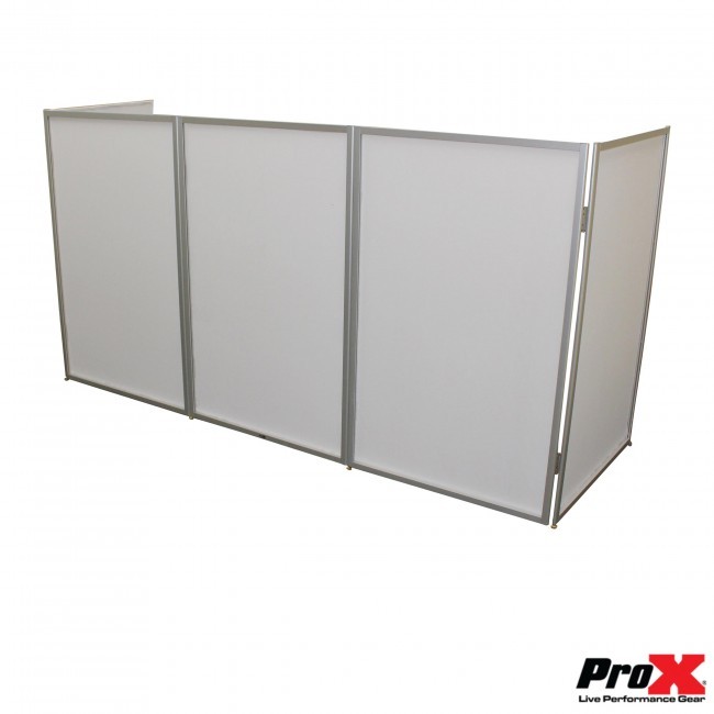 Pro X XF-5X3048S 5 Panel Silver Frame DJ Facade w/Stainless Quick Release