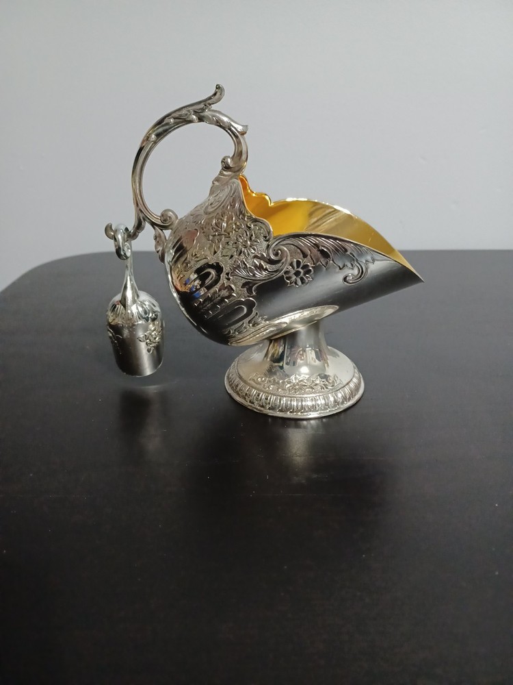 Intage Silver-Plated Sugar Scuttle