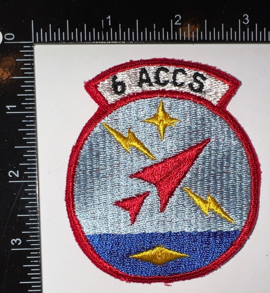 USAF US Air Force 6th ACCS Airborne Command Control Squadron Patch