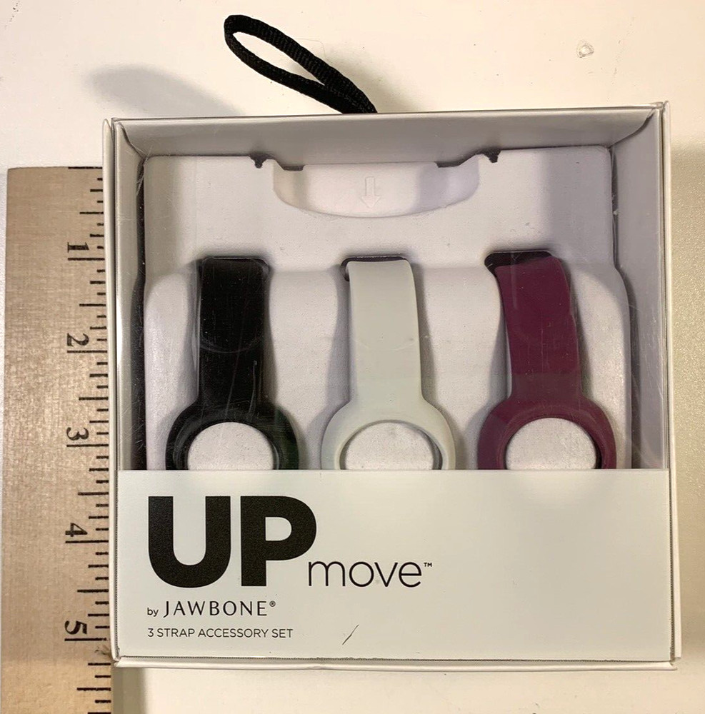 UP Move by Jawbone Activity Tracker 3 Strap Accessory Set Violet White Black