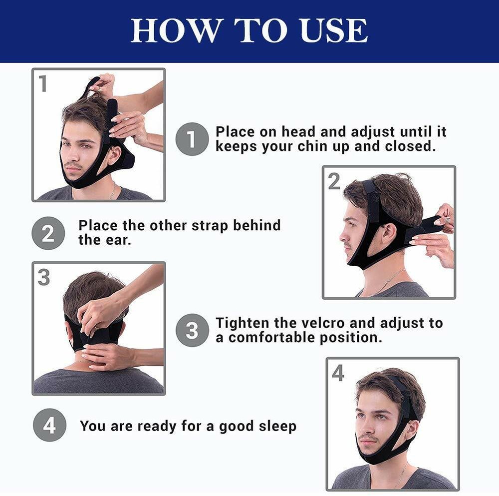Anti Snore Chin Strap Solution, Snore Reducing Aids