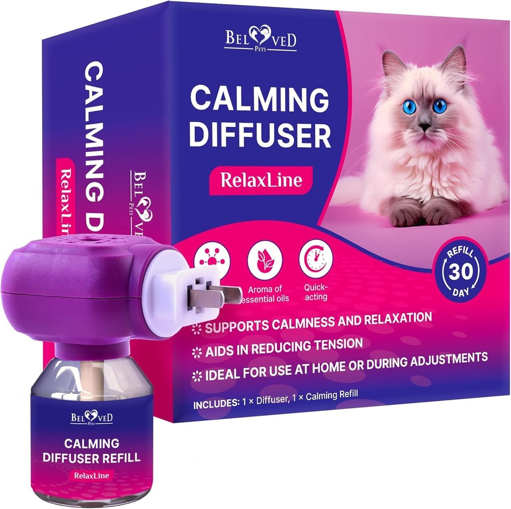 Advanced Pet Calming Diffuser – Safe Pheromone Solution for Multiple Cats