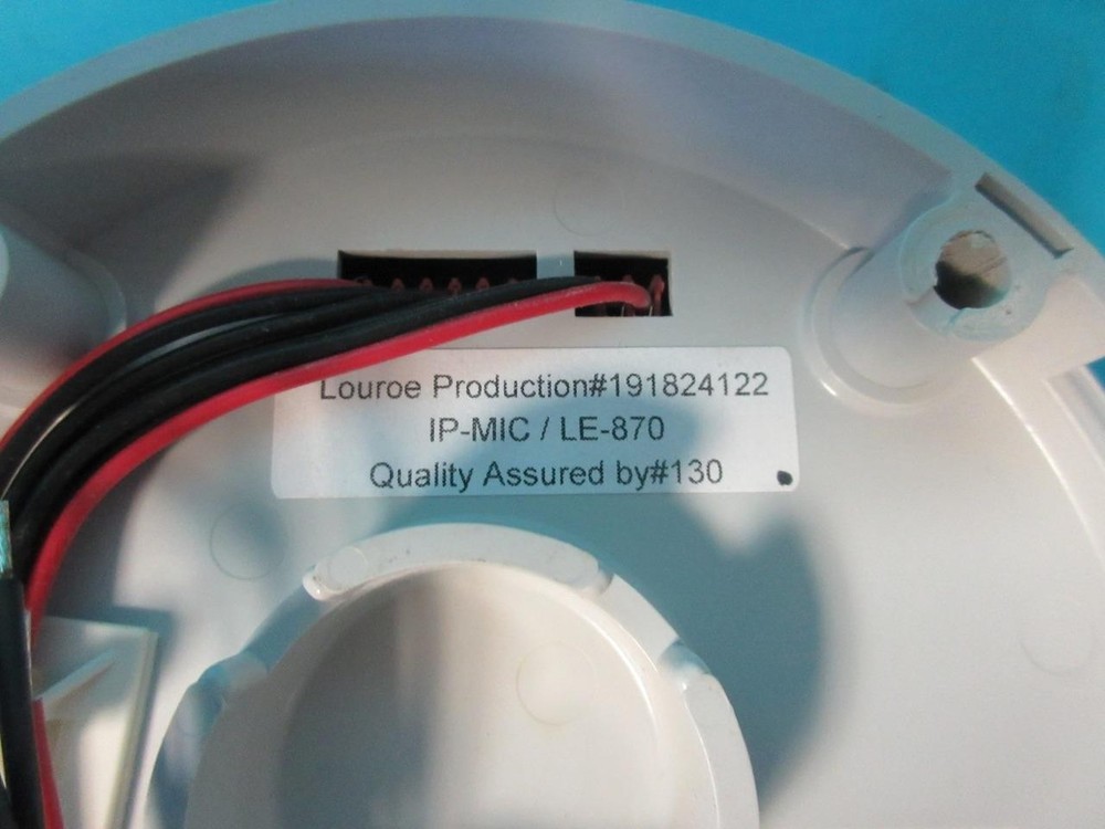 LOUROE LE-870 DIGIFACT A DIGITAL-IP CEILING NETWORK MICROPHONE W/AUDIO ANALYTICS