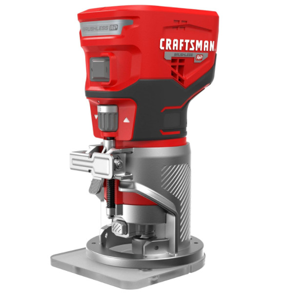 V20 Router Tool,Cordless,Variable Speed,Fixed Base Router with Depth Adjustment