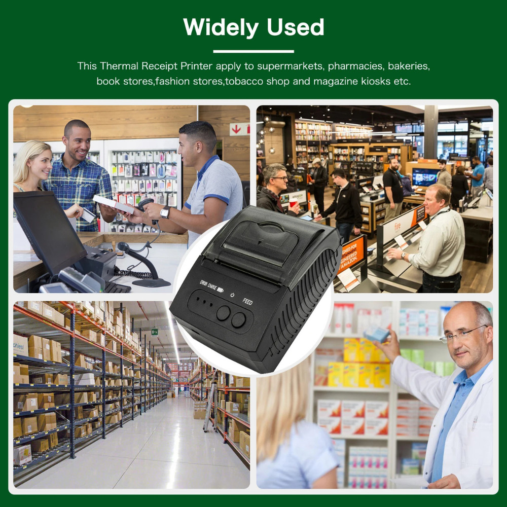 NETUM 1809 Mini Portable 58mm Bluetooth Thermal Receipt Printer Support Android