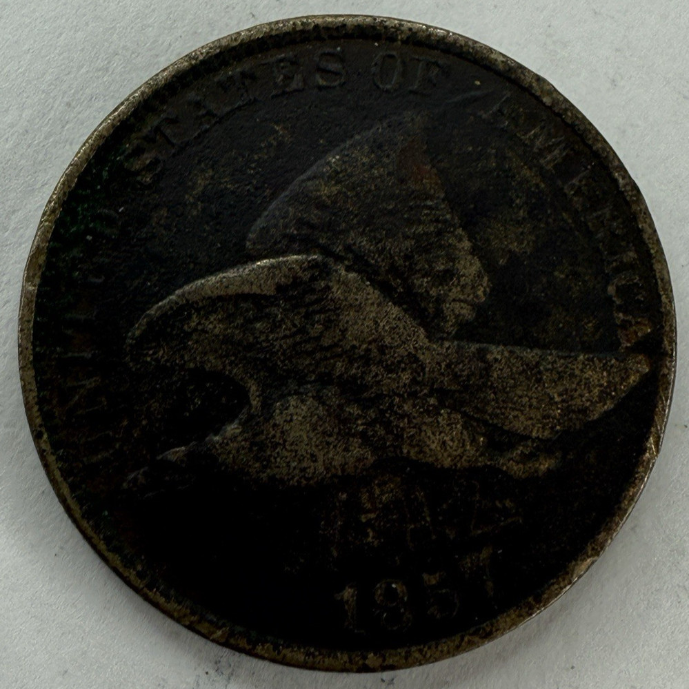 1857 Flying Eagle Cent Exact Coin Imaged #FLY107