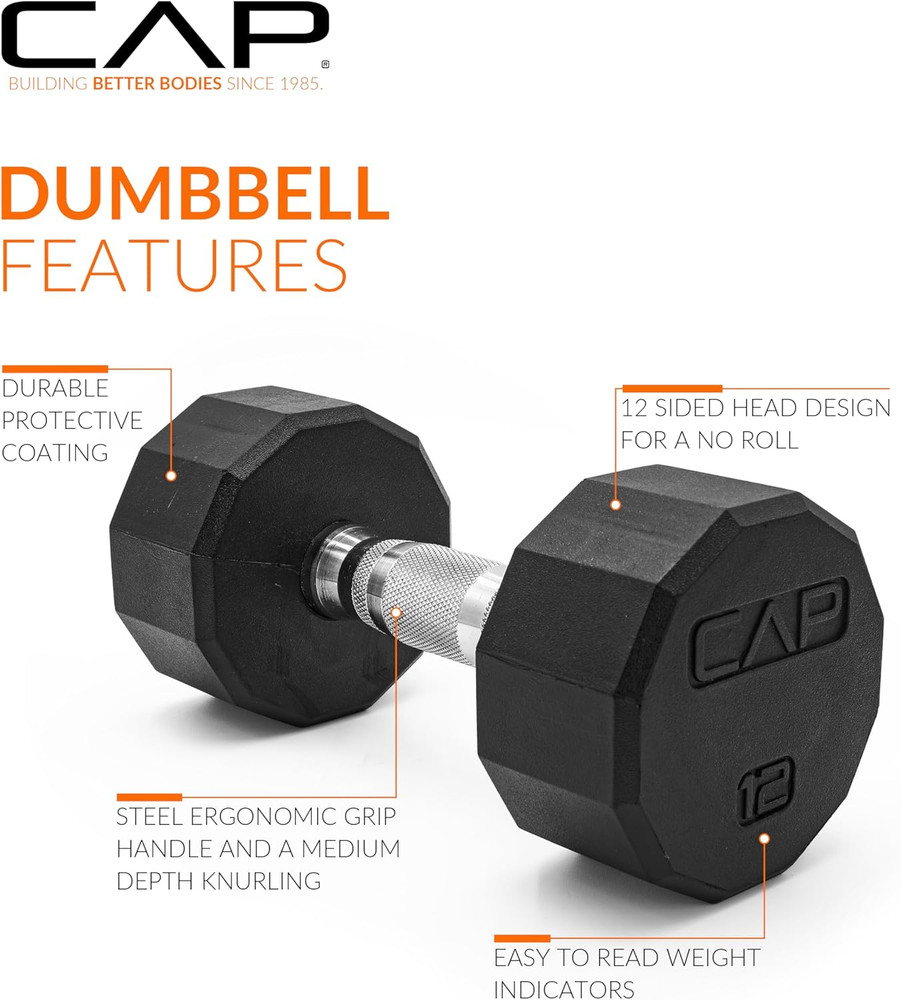 Coated Hex Dumbbell Weight | Multiple Options