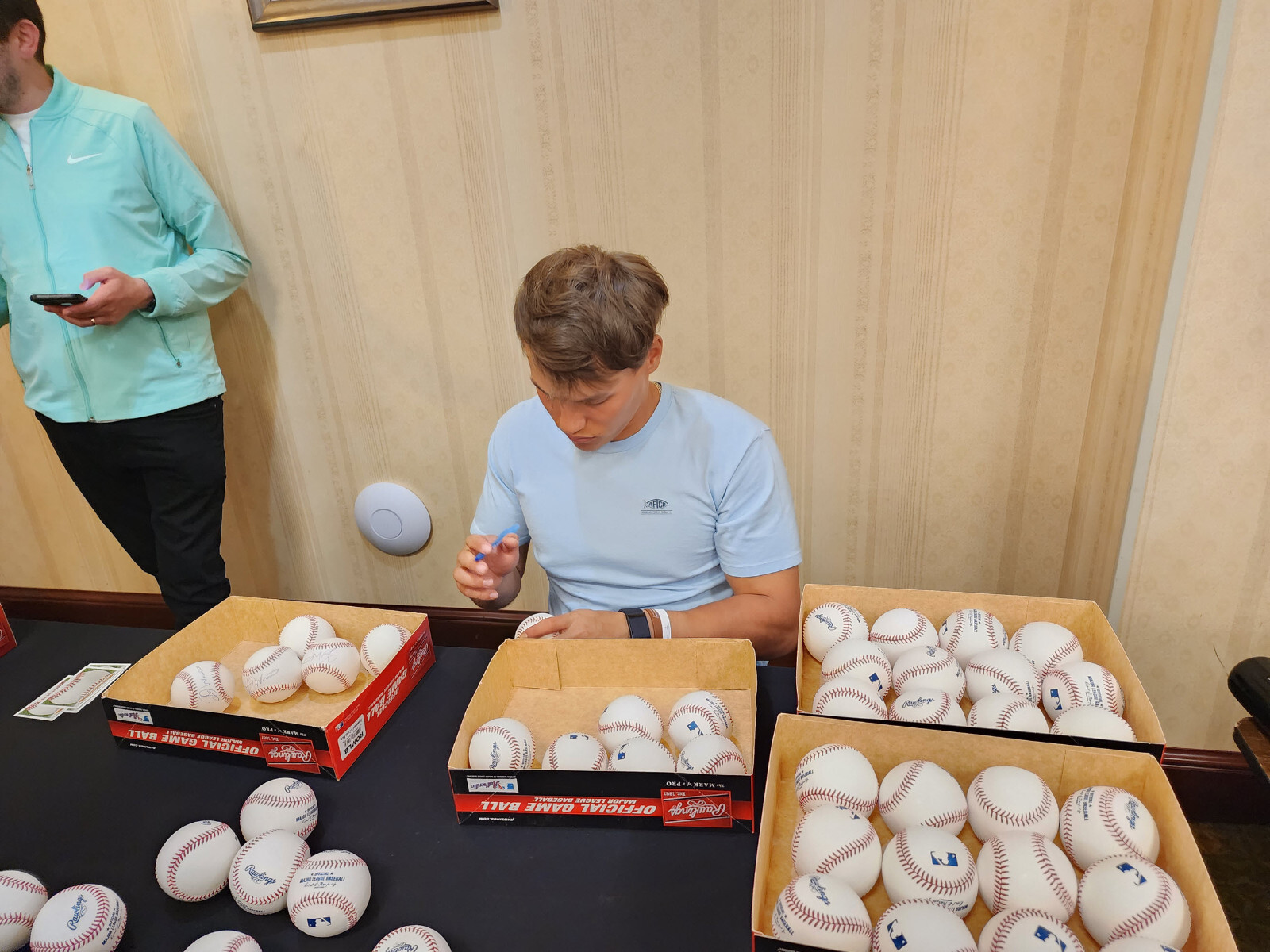 JJ Wetherholt Autographed OMLB Baseball Inscribed 2024 #7 Overall Beckett COA