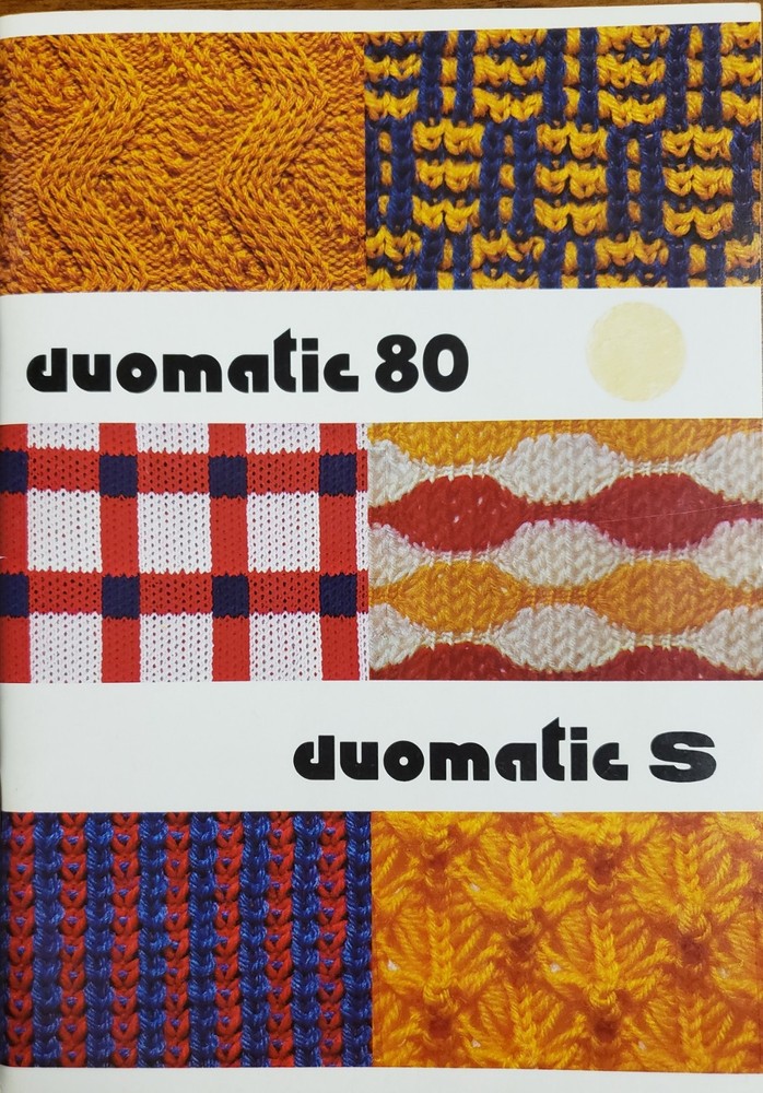 Stitch Pattern Book for Duomatic 80, Duomatic S and Duomatic EB, MADAG