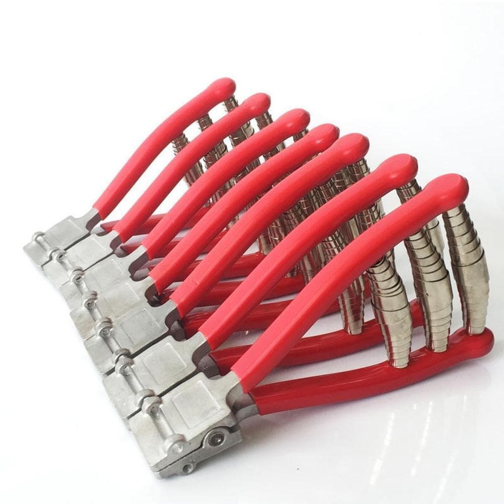 Stringing Clamp Aluminum 5.5 inches Wide Head Triple Spring for Racket Work