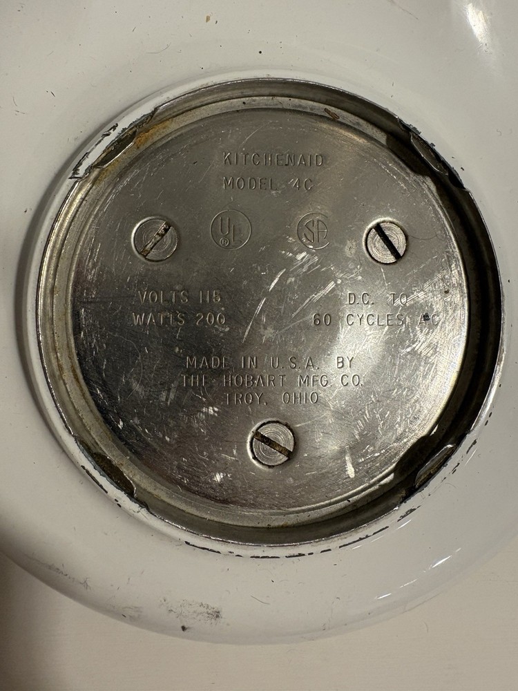 Vintage Kitchenaid Mixer Model 4C